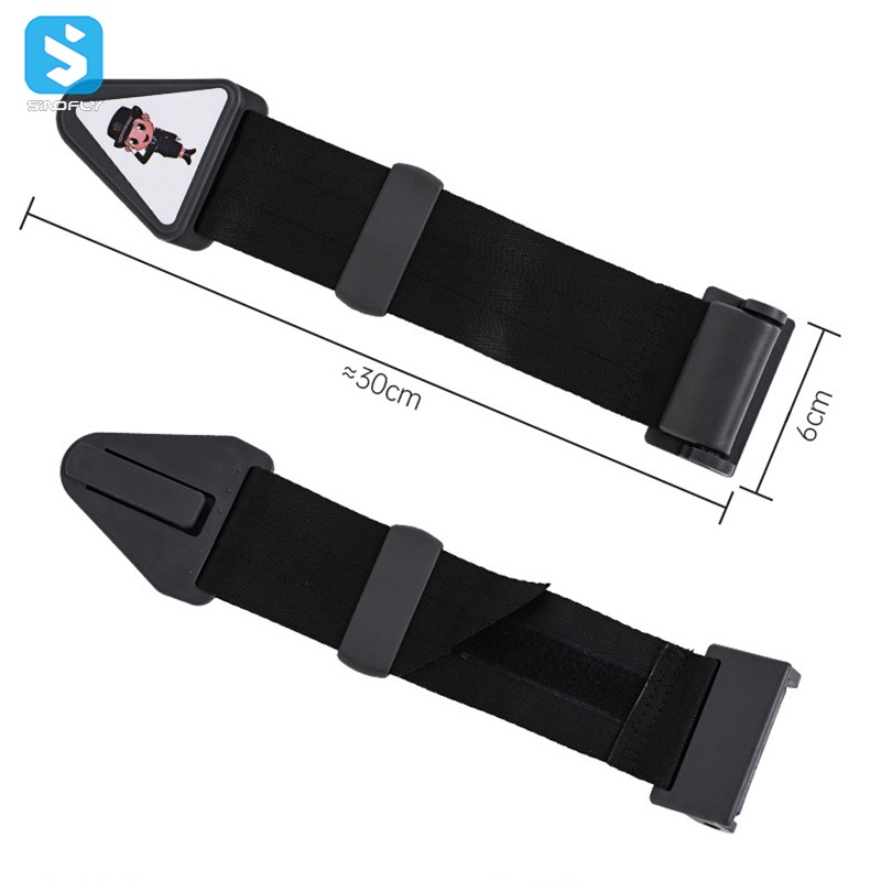 Car child seat belt adjuster